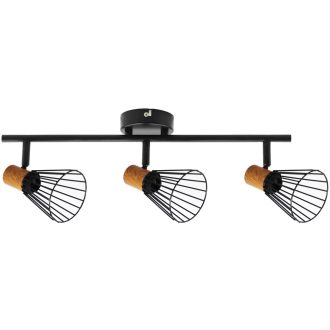   Avide Mennyezeti Lámpa Luna 3xE14 Foglalattal Fekete (ABCL-LU3B)