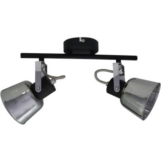   Avide Mennyezeti Lámpa Maya 2xE14 Foglalattal Fekete (ABCL-MA2B)