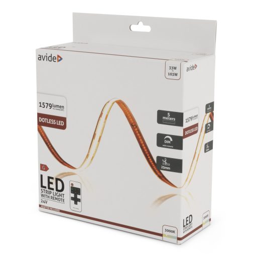 Avide LED Szalag Bliszter RF 24V COB WW IP20 5m (ABCLS24V-320WW20-5M)