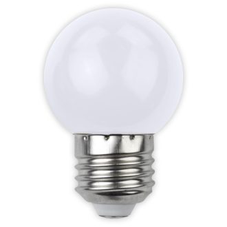   Avide Dekor LED fényforrás G45 1W E27 Fehér (ABDLG45-1W-W)