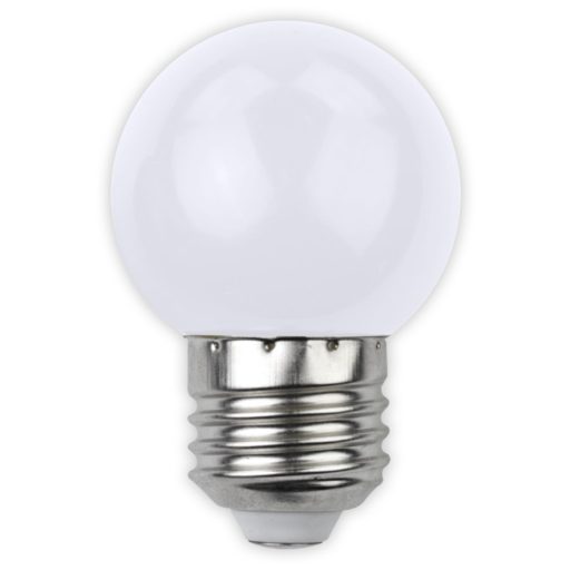 Avide Dekor LED fényforrás G45 1W E27 Fehér (ABDLG45-1W-W)