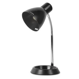   Avide Basic Asztali Lámpa O Talpú Fekete + LED fényforrás (ABDLO-B-BULB)