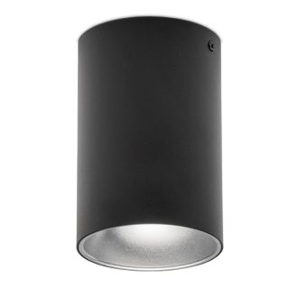 Avide GU10 Lámpatest Kerek Fekete-Ezüst (ABDLR-97140-BS)