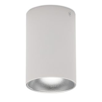 Avide GU10 Lámpatest Kerek Fehér-Ezüst (ABDLR-97140-WS)