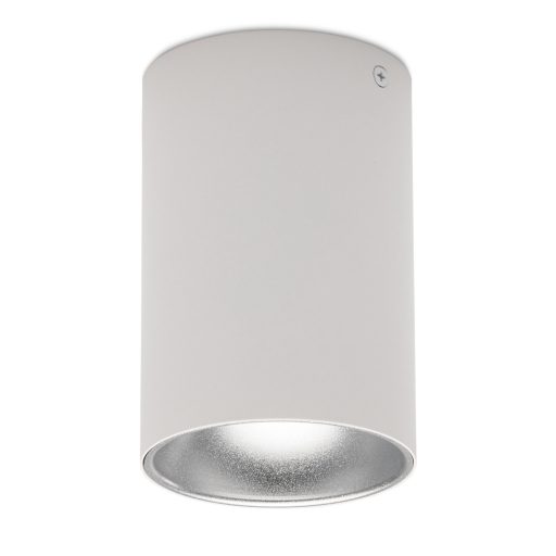 Avide GU10 Lámpatest Kerek Fehér-Ezüst (ABDLR-97140-WS)