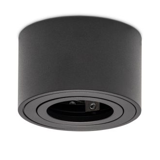   Avide A50LM Lámpatest Kerek Fekete Dönthető (ABDLRS-8050-B)