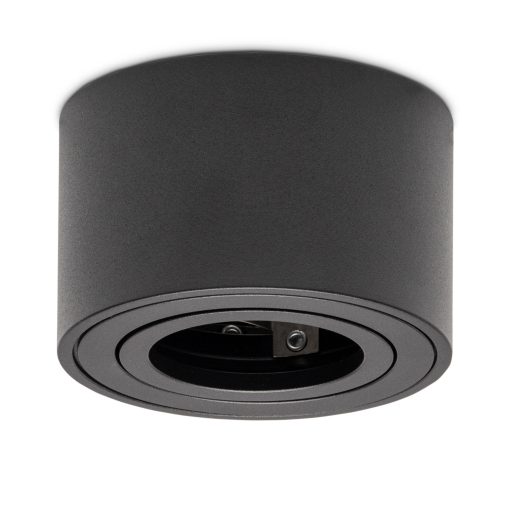 Avide A50LM Lámpatest Kerek Fekete Dönthető (ABDLRS-8050-B)