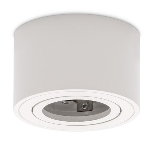 Avide A50LM Lámpatest Kerek Fehér Dönthető (ABDLRS-8050-W)