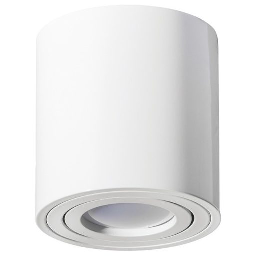 Avide GU10 Lámpatest Kerek Fehér Dönthető (ABDLRS-8084-W)