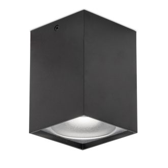   Avide GU10 Lámpatest Négyzetes Fekete-Ezüst (ABDLS-97140-BS)