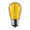 Avide Dekor LED Filament fényforrás 1W E27 Sárga (ABDLS44F-1W-Y)