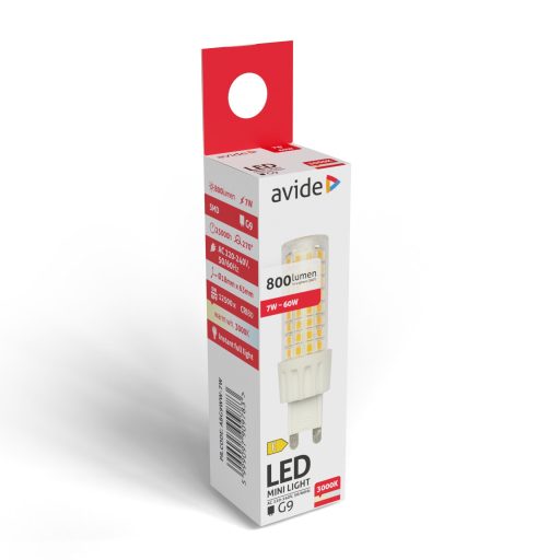 Avide LED 7W G9 WW 3000K (ABG9WW-7W)