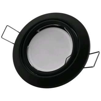 Avide GU10 Keret Domború Forgatható Fekete (ABGU10F-CS-B)