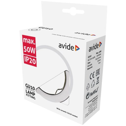 Avide GU10 Keret Normál Króm (ABGU10F-N-CH)