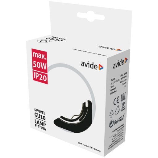 Avide GU10 Keret Normál Forgatható Antracit (ABGU10F-NS-AN)