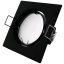 Avide GU10 Keret Négyzetes Forgatható Fekete (ABGU10F-SS-B)