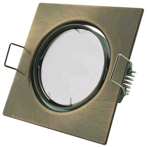 Avide GU10 Keret Négyzetes Forgatható Réz (ABGU10F-SS-CO)