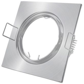   Avide GU10 Keret Négyzetes Forgatható Szatén Nikkel (ABGU10F-SS-SN)