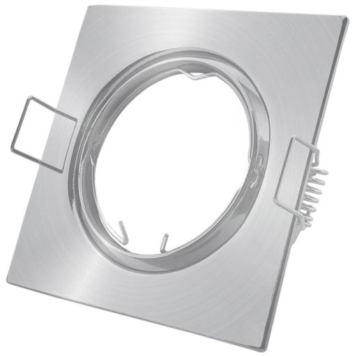 Avide GU10 Keret Négyzetes Forgatható Szatén Nikkel (ABGU10F-SS-SN)