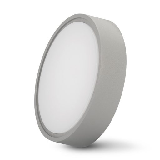 Avide Cseppálló Mennyezeti Lámpa Merkur-C Kerek IP54 12W NW 4000K Szürke (ABHL54-RG-12W-NW)