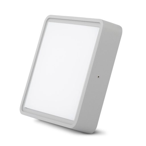 Avide Cseppálló Mennyezeti Lámpa Merkur-S Négyzetes IP54 12W NW 4000K Szürke (ABHL54-SG-12W-NW)