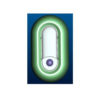   Avide Cseppálló Mennyezeti Lámpa Phobos-O Ovális IP65 10W 15W 18W CCT 3000K 4000K 6400K 100lm/W PIR (ABHL65-O-10-18W-CCT-PHO-PIR)