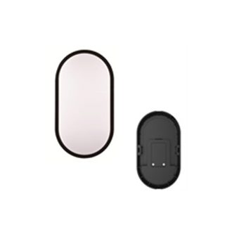   Avide Cseppálló Mennyezeti Lámpa Hyperion-O Ovális IP65 14W CCT 3000K 4000K 6400K Fekete Fehér 100lm/W (ABHL65-O-14W-CCT-HYP-WOB)