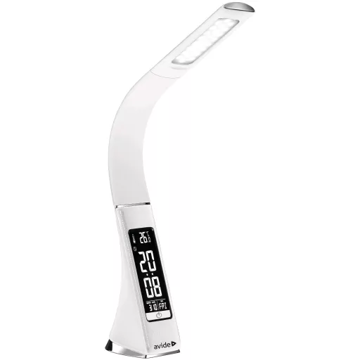 Avide LED Asztali Lámpa Luna Üzleti Bőrhatású Naptár Fehér 6W (ABLDL-BLC-6W-WH)
