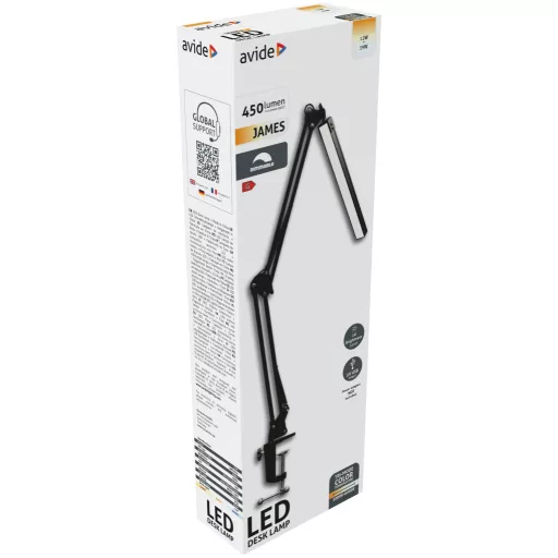 Avide LED Asztali Lámpa Felfogatható 12W (ABLDL-DM-12W)