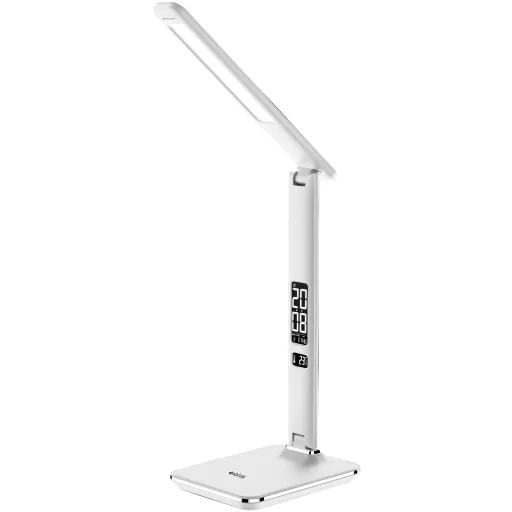 Avide LED Asztali Lámpa Irodai Bőrhatású Naptár Nathan Fehér 6W (ABLDL-OLC-6W-WH)