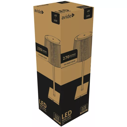 Avide LED Asztali Lámpa Feher USB 4W (ABLDL-USB-W-4W)