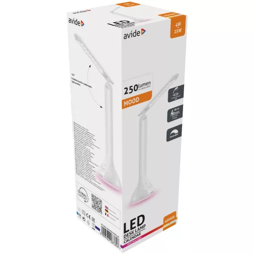 Avide LED Asztali Lámpa RGB Hangulatvilágítás Fehér 4W (ABLDLRGB-MOOD-4W)