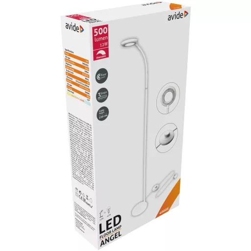 Avide LED Állólámpa Angel 12W NW Fehér (ABLFL-12W-ANGEL-W)