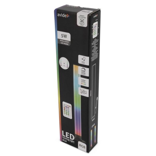 Avide Asztali Gamer fény 5W RGB+IC IR távirányítóval (ABLGLWIRC-RGBIC)