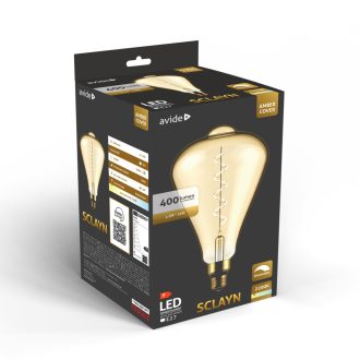   Avide LED Jumbo Filament Sclayn Amber 4.5W E27 2200K Fényerőszabályzós (ABLJFA-4.5W-SCL)