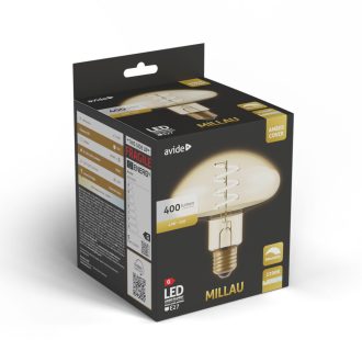   Avide LED Jumbo Filament Millau Amber 4.9W E27 2200K Fényerőszabályzós (ABLJFA-4.9W-MIL)
