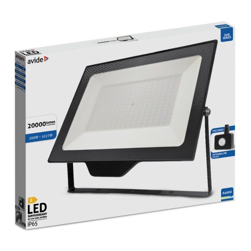 Avide LED Reflektor SMD 200W CW 6400K Opc.PIR (ABLRFLCW-200W-OPIR)