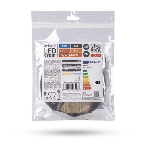 Avide LED Szalag C-LED 12V 4W WW 3000K IP20 5m (ABLS12VCLED-WW-5M)