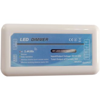   Avide LED Szalag 12-24V 144W Fényerőszabályzó 4 Zónás Vezérlő (ABLS12VDIMM-RFR-4Z)