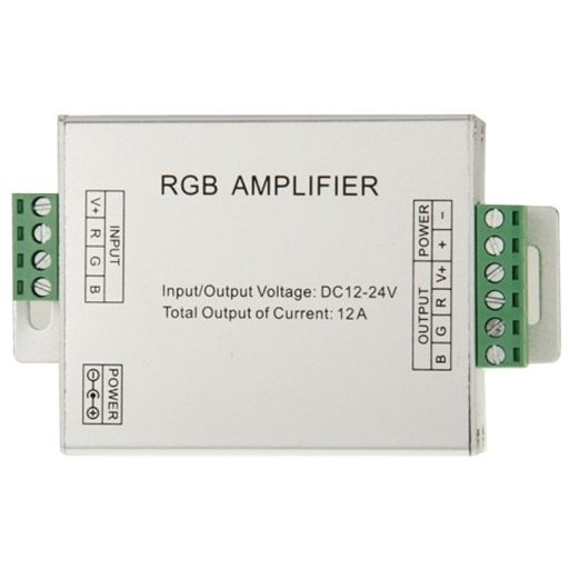 Avide LED Szalag 12-24V 144W RGB Jelerősítő (ABLS12VRGB-144W-AMP)