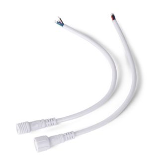   Avide LED Szalag 12-24V csatlakozó pár, RGB-4 eres, 200mm (5 db-os csom.) (ABLS12VRGB-4PIN-IP65-SET-5)