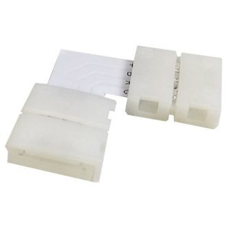   Avide LED Szalag 12-24V L sarok elem, forr.mentes, RGB-4 eres, 10mm (10 db-os csom.) (ABLS12VRGB-L-CONNECTOR-10)