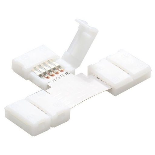 Avide LED Szalag 12V RGB+W T Elosztó csattal (ABLS12VRGBW-T-CONNECTOR-C)