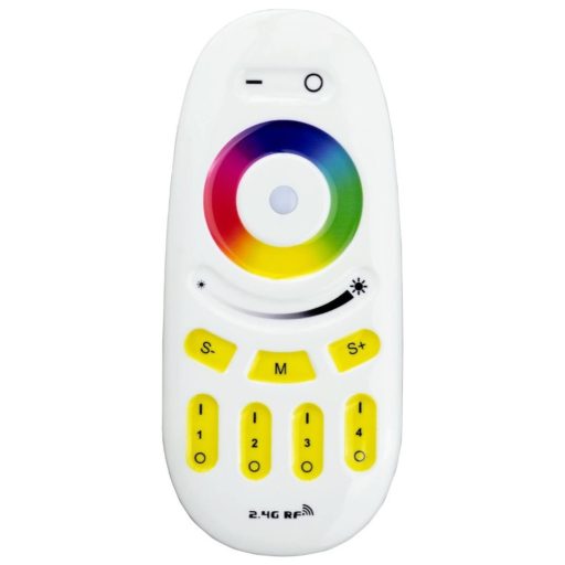 Avide LED Szalag 12-24V RGB+W 4 Zónás Távirányító 120W Vezérlőhöz (ABLS12VTPRGBW-RFCC-4Z)