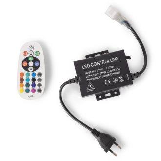   Avide LED Szalag 220V RGB RF Távirányító és Vezérlő max. 100m LED-szalaghoz (ABLS220VRGB-100M-RFC)