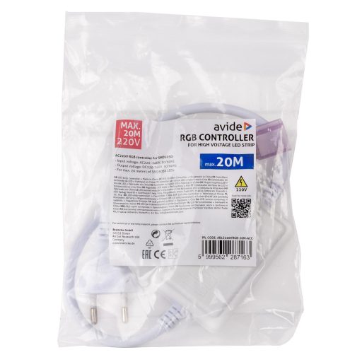 Avide LED Szalag 220V RGB Vezérlő 20m LED-szalaghoz (ABLS220VRGB-20M-ACC)