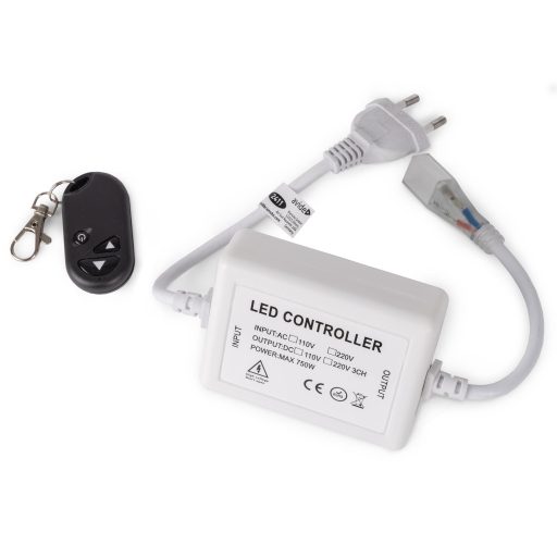 Avide LED Szalag 220V 600W Fényerőszabályzó 3528 SMD Rádiós Távirányító és Vezérlő (ABLS220VSCD-600W-RFC3528)