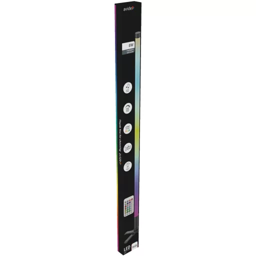 Avide LED RGB Saroklámpa 8W RGB+IC IR távirányítóval (ABLSBL-CLP8W-RGBIC)