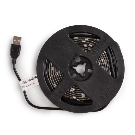 Avide LED Szalag Bliszter 5V 7.2W SMD5050 30LED RGB IP65 2m (ABLSBL5V5050-30RGB65)