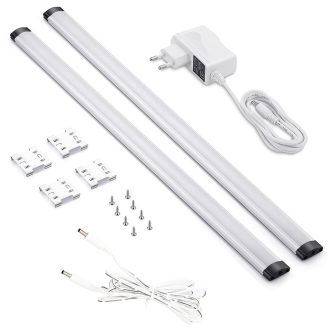   Avide LED Szalag Szekrény Lámpa 5W SMD2835 4000K IP44 2X500mm + Szenzor (ABLSCAB-50NW-BL2)